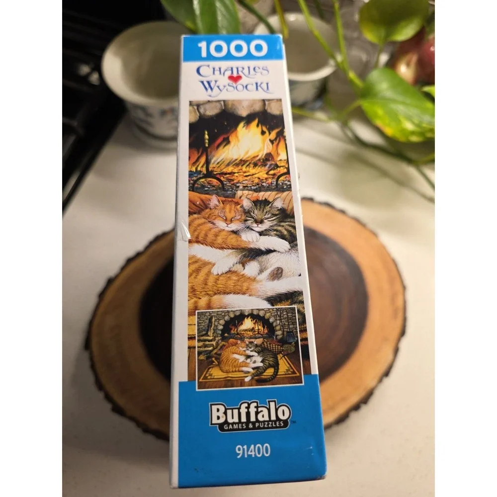 Buffalo Games Charles Wysocki ALL BURNED OUT 1000 pieces Jigsaw Puzzle CATS